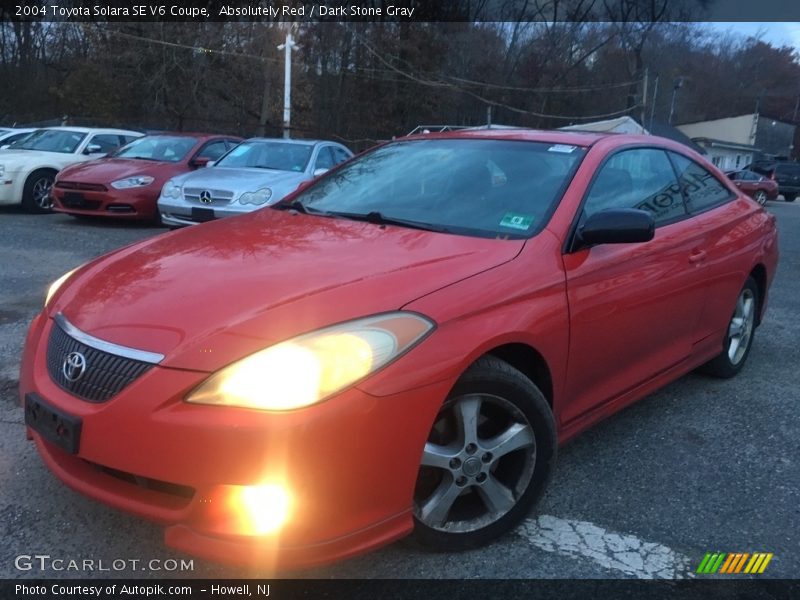 Absolutely Red / Dark Stone Gray 2004 Toyota Solara SE V6 Coupe