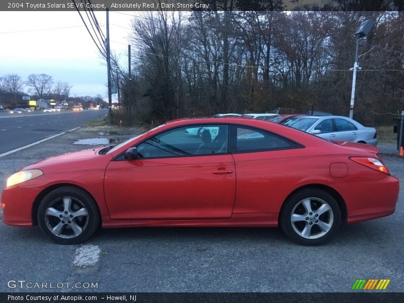 Absolutely Red / Dark Stone Gray 2004 Toyota Solara SE V6 Coupe