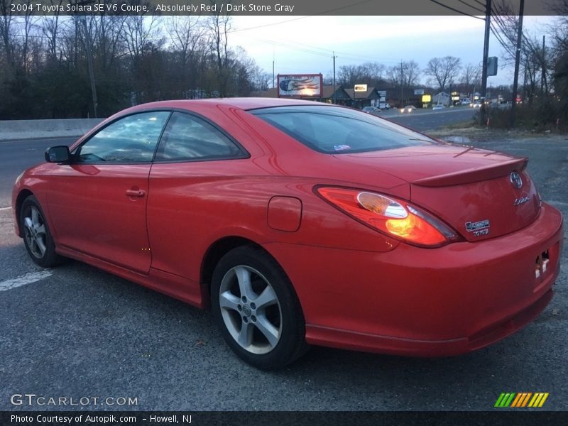 Absolutely Red / Dark Stone Gray 2004 Toyota Solara SE V6 Coupe