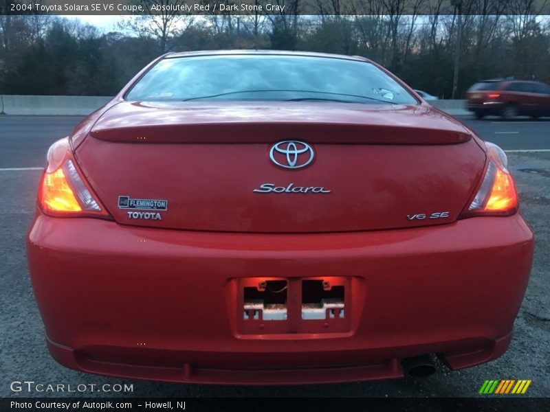 Absolutely Red / Dark Stone Gray 2004 Toyota Solara SE V6 Coupe