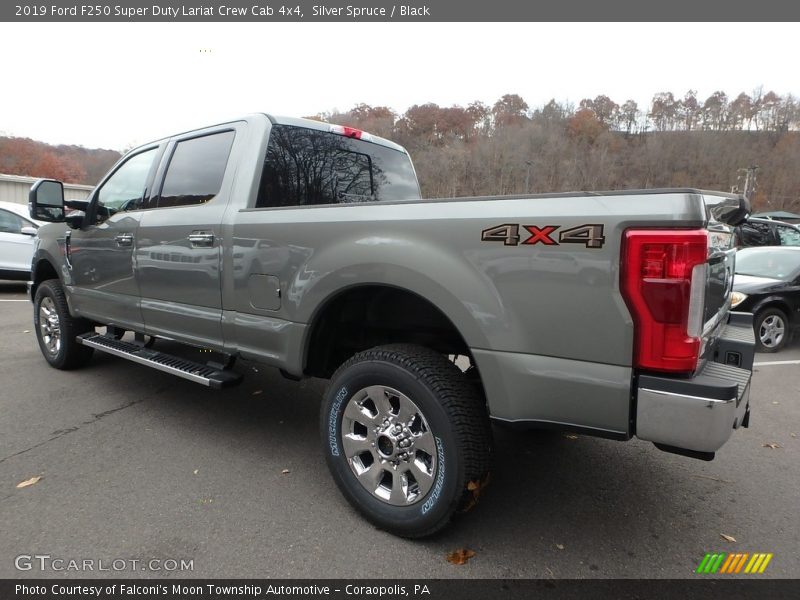 Silver Spruce / Black 2019 Ford F250 Super Duty Lariat Crew Cab 4x4