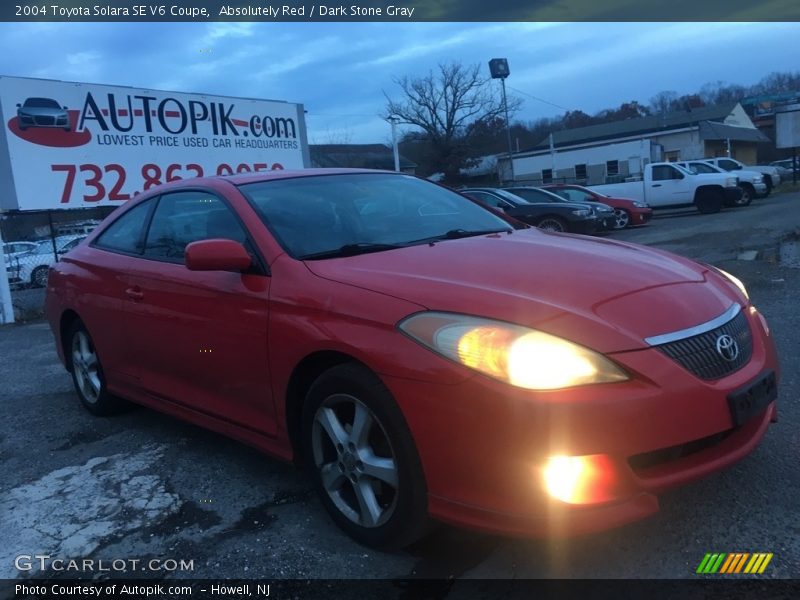 Absolutely Red / Dark Stone Gray 2004 Toyota Solara SE V6 Coupe