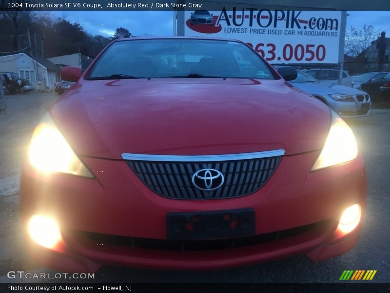 Absolutely Red / Dark Stone Gray 2004 Toyota Solara SE V6 Coupe