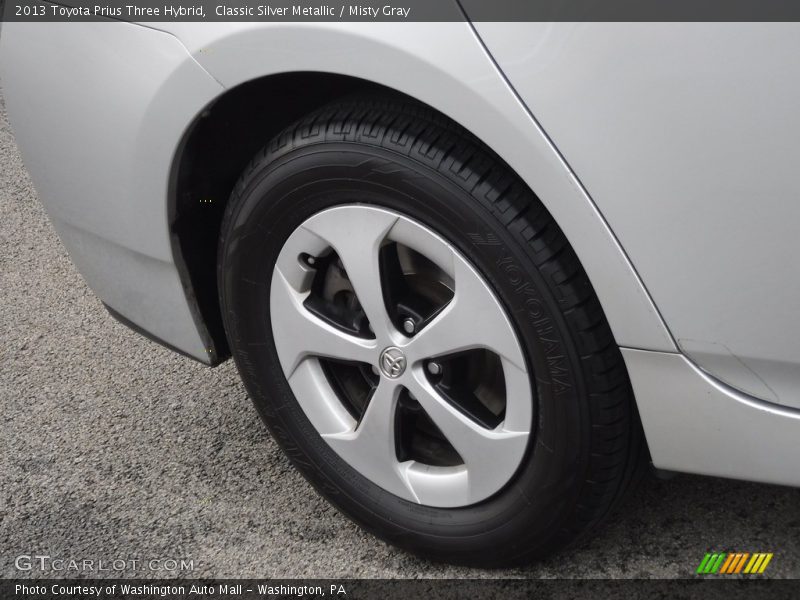 Classic Silver Metallic / Misty Gray 2013 Toyota Prius Three Hybrid