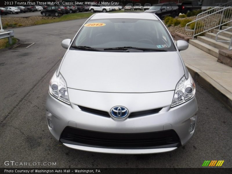 Classic Silver Metallic / Misty Gray 2013 Toyota Prius Three Hybrid