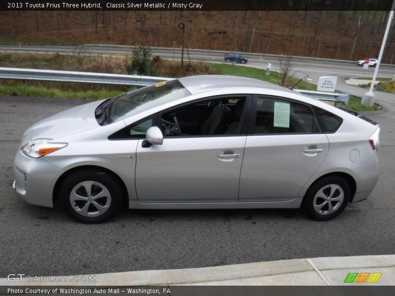 Classic Silver Metallic / Misty Gray 2013 Toyota Prius Three Hybrid
