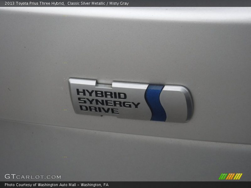 Classic Silver Metallic / Misty Gray 2013 Toyota Prius Three Hybrid