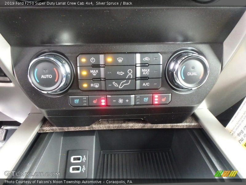 Silver Spruce / Black 2019 Ford F250 Super Duty Lariat Crew Cab 4x4