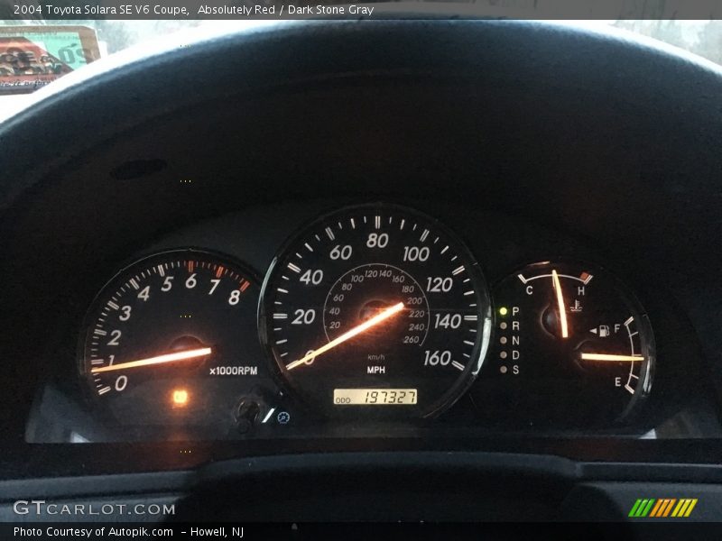 Absolutely Red / Dark Stone Gray 2004 Toyota Solara SE V6 Coupe