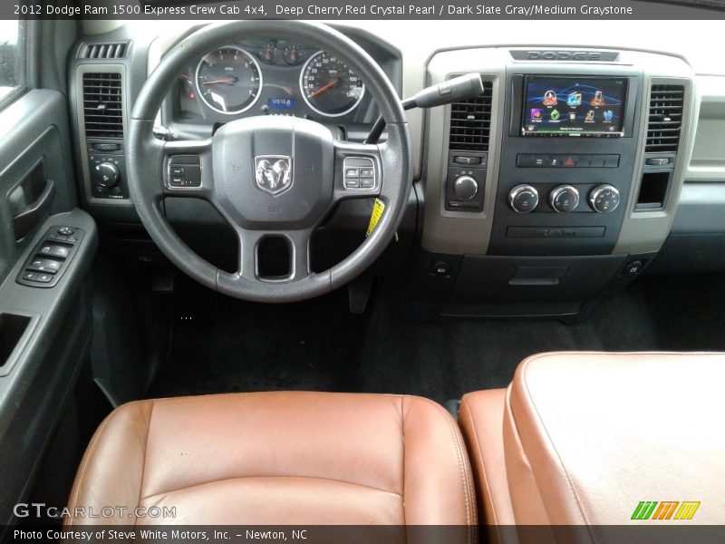Deep Cherry Red Crystal Pearl / Dark Slate Gray/Medium Graystone 2012 Dodge Ram 1500 Express Crew Cab 4x4