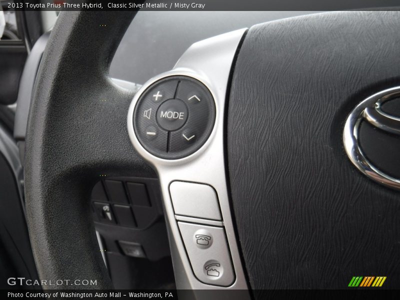 Classic Silver Metallic / Misty Gray 2013 Toyota Prius Three Hybrid