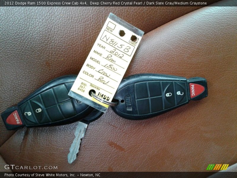 Deep Cherry Red Crystal Pearl / Dark Slate Gray/Medium Graystone 2012 Dodge Ram 1500 Express Crew Cab 4x4
