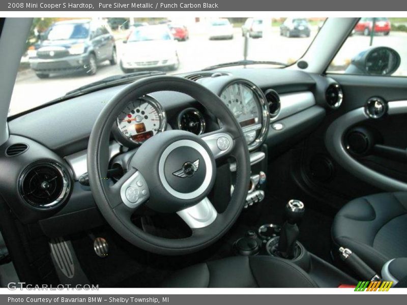 Pure Silver Metallic / Punch Carbon Black 2008 Mini Cooper S Hardtop