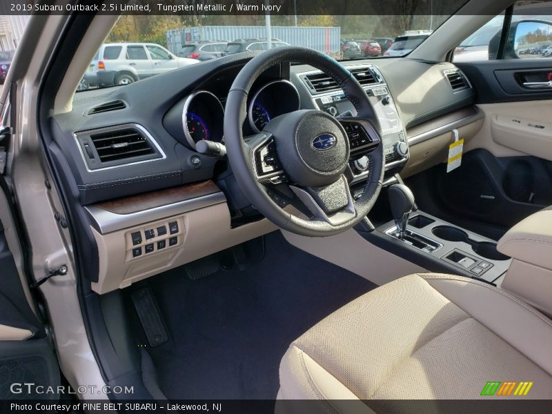 Tungsten Metallic / Warm Ivory 2019 Subaru Outback 2.5i Limited