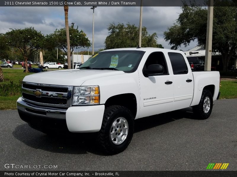 Summit White / Dark Titanium 2011 Chevrolet Silverado 1500 LS Crew Cab