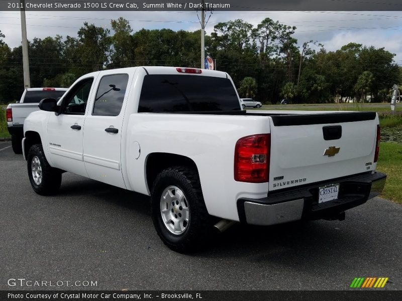 Summit White / Dark Titanium 2011 Chevrolet Silverado 1500 LS Crew Cab