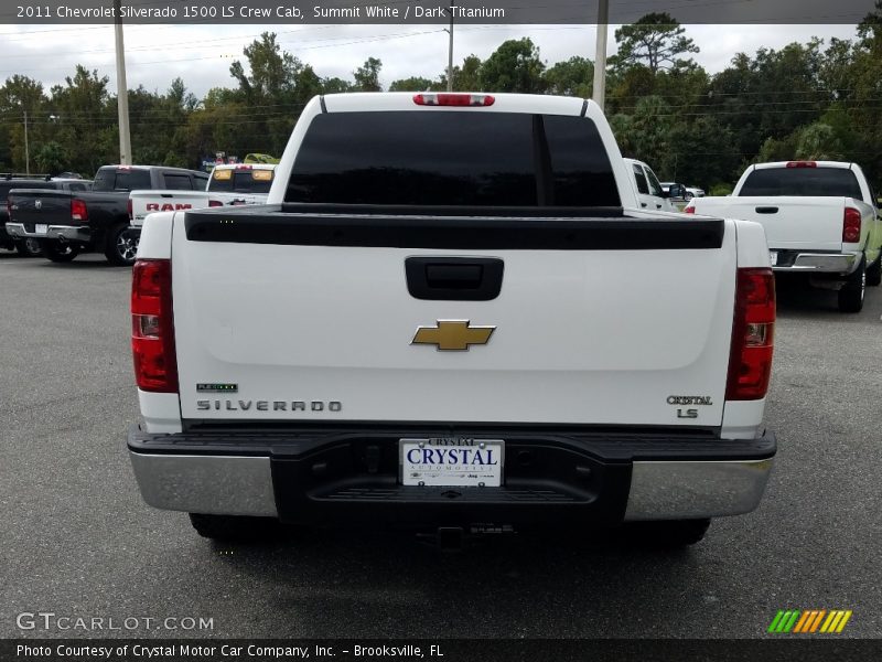 Summit White / Dark Titanium 2011 Chevrolet Silverado 1500 LS Crew Cab
