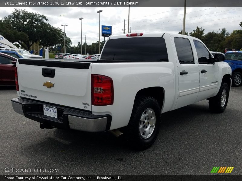 Summit White / Dark Titanium 2011 Chevrolet Silverado 1500 LS Crew Cab
