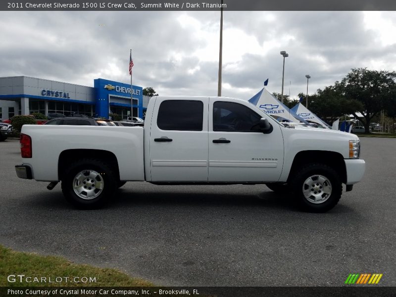Summit White / Dark Titanium 2011 Chevrolet Silverado 1500 LS Crew Cab