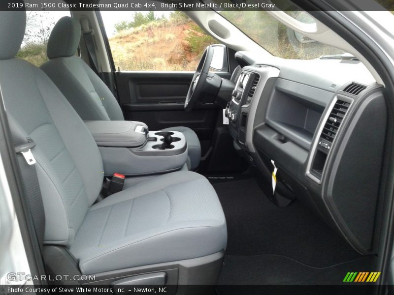 Bright Silver Metallic / Black/Diesel Gray 2019 Ram 1500 Classic Tradesman Quad Cab 4x4