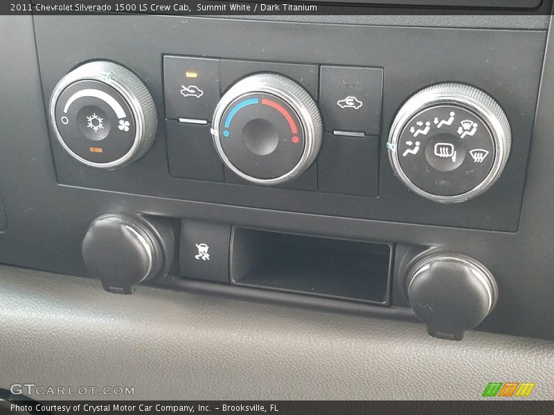 Summit White / Dark Titanium 2011 Chevrolet Silverado 1500 LS Crew Cab