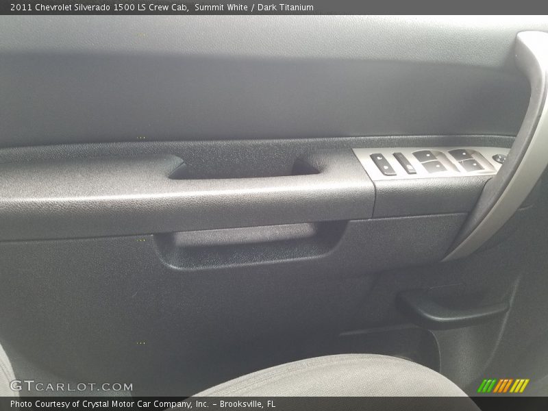 Summit White / Dark Titanium 2011 Chevrolet Silverado 1500 LS Crew Cab