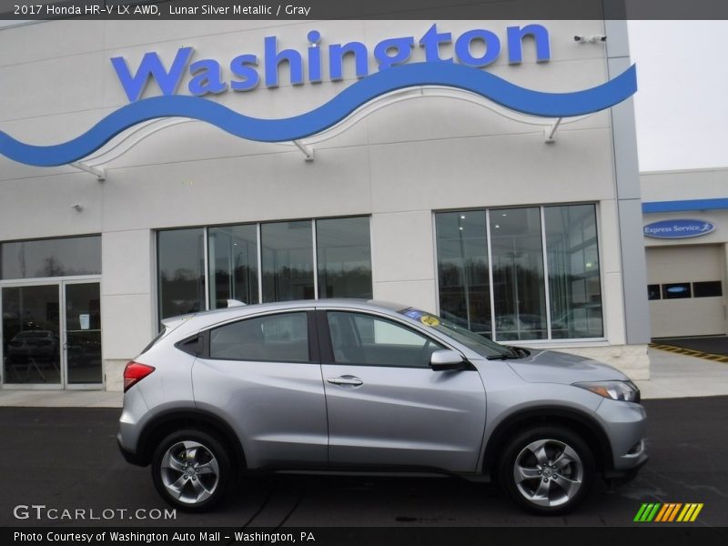 Lunar Silver Metallic / Gray 2017 Honda HR-V LX AWD