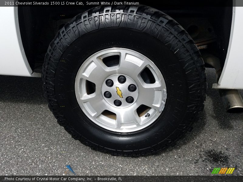Summit White / Dark Titanium 2011 Chevrolet Silverado 1500 LS Crew Cab