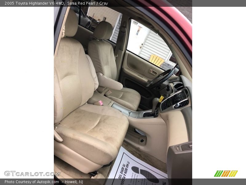 Salsa Red Pearl / Gray 2005 Toyota Highlander V6 4WD