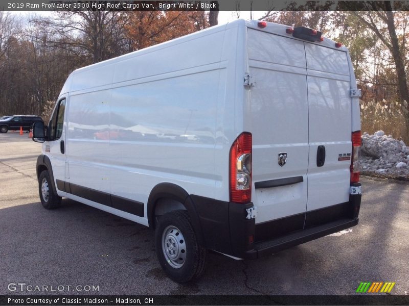 Bright White / Black 2019 Ram ProMaster 2500 High Roof Cargo Van