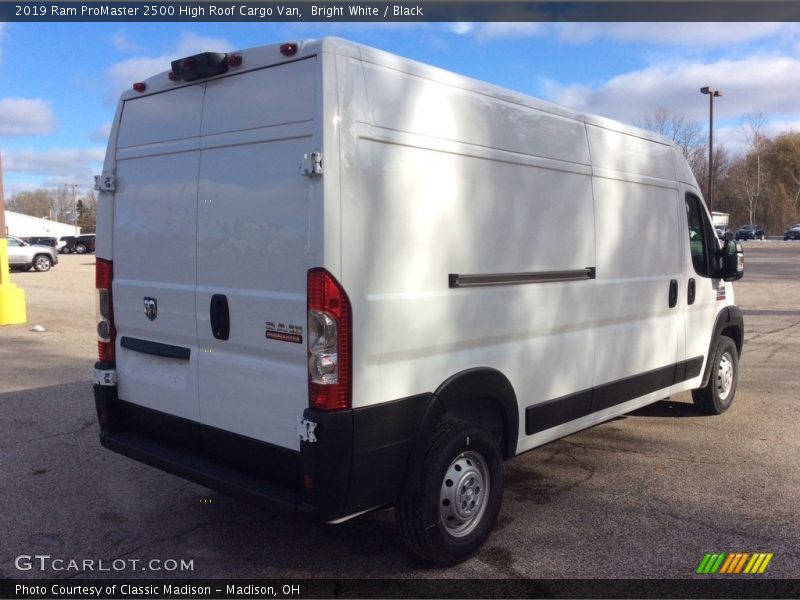 Bright White / Black 2019 Ram ProMaster 2500 High Roof Cargo Van