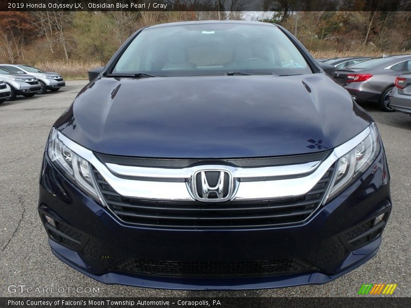 Obsidian Blue Pearl / Gray 2019 Honda Odyssey LX