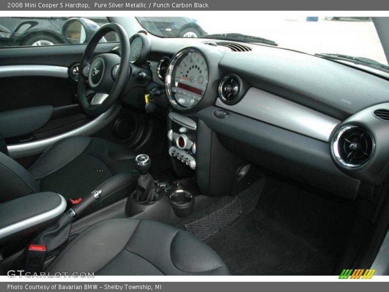 Pure Silver Metallic / Punch Carbon Black 2008 Mini Cooper S Hardtop