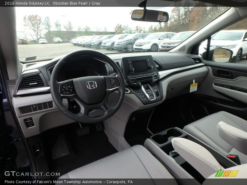 Obsidian Blue Pearl / Gray 2019 Honda Odyssey LX