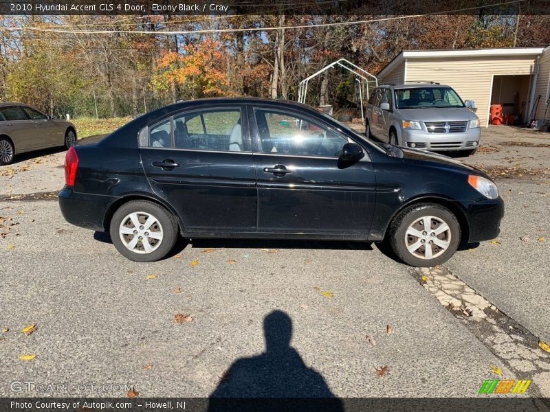 Ebony Black / Gray 2010 Hyundai Accent GLS 4 Door