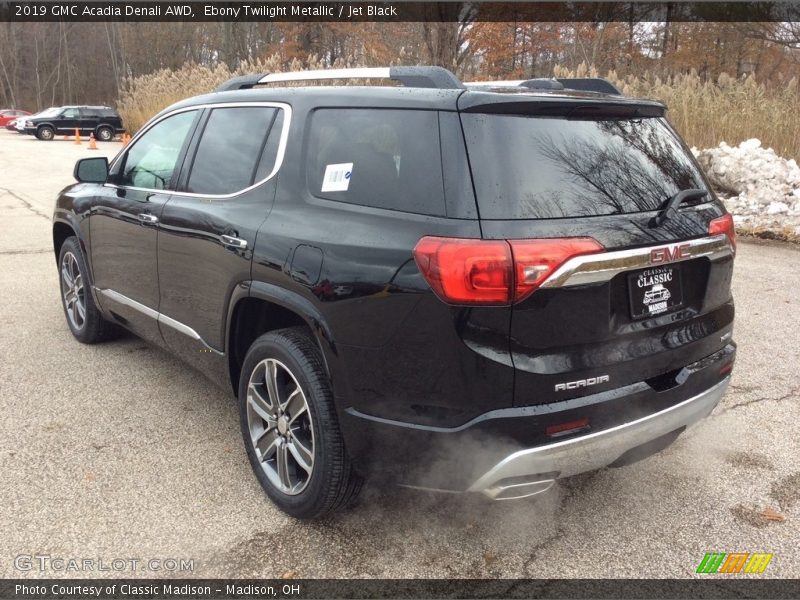 Ebony Twilight Metallic / Jet Black 2019 GMC Acadia Denali AWD