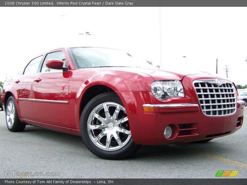 Inferno Red Crystal Pearl / Dark Slate Gray 2008 Chrysler 300 Limited