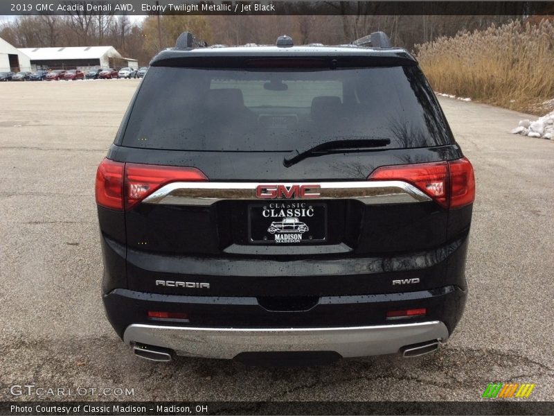 Ebony Twilight Metallic / Jet Black 2019 GMC Acadia Denali AWD