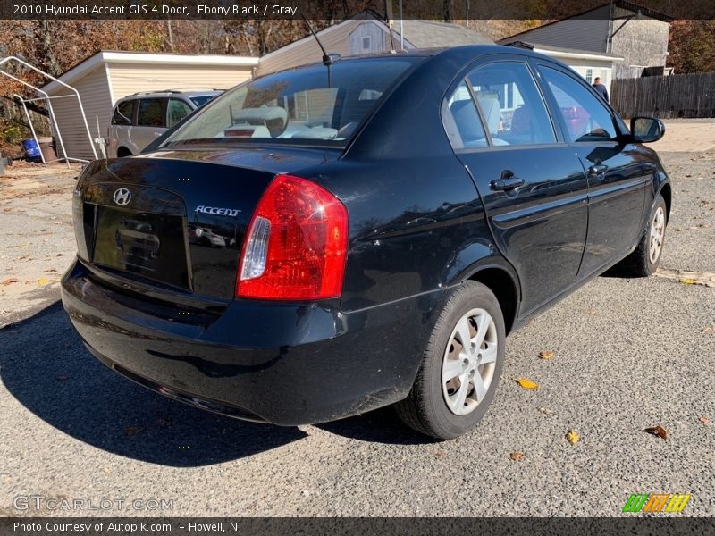 Ebony Black / Gray 2010 Hyundai Accent GLS 4 Door