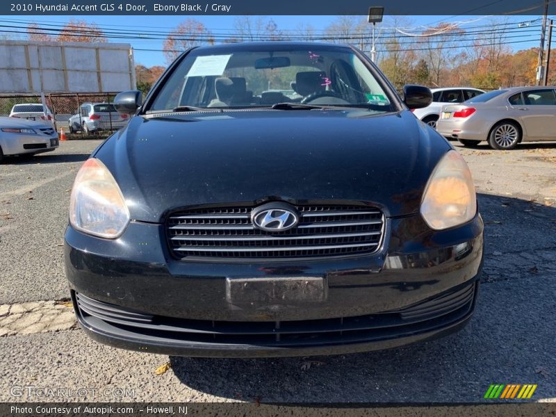 Ebony Black / Gray 2010 Hyundai Accent GLS 4 Door