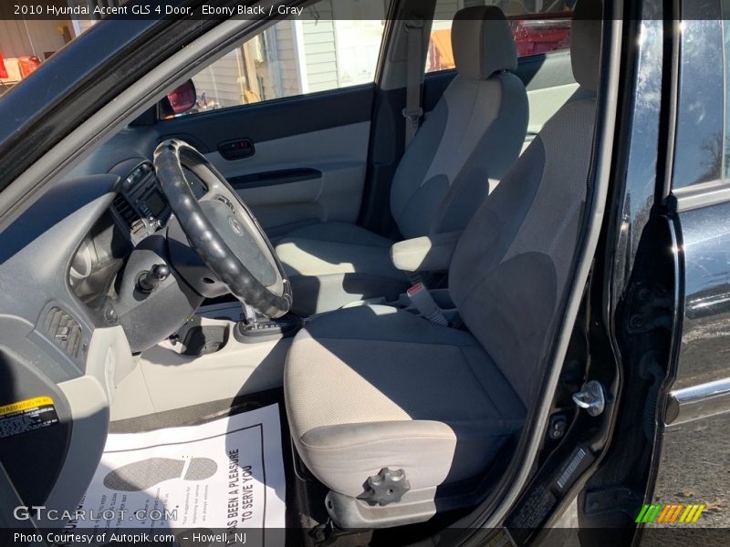 Ebony Black / Gray 2010 Hyundai Accent GLS 4 Door