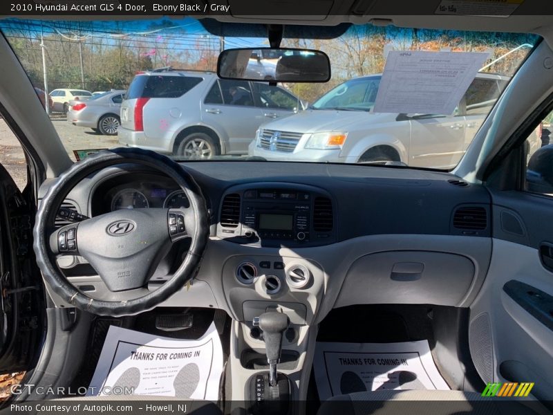 Ebony Black / Gray 2010 Hyundai Accent GLS 4 Door