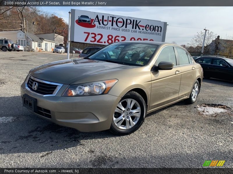 Bold Beige Metallic / Ivory 2008 Honda Accord LX-P Sedan