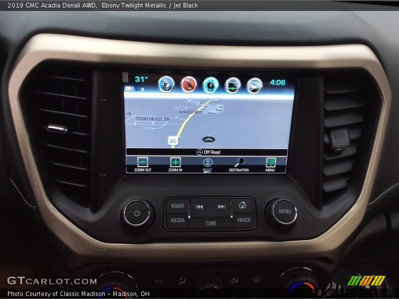 Ebony Twilight Metallic / Jet Black 2019 GMC Acadia Denali AWD