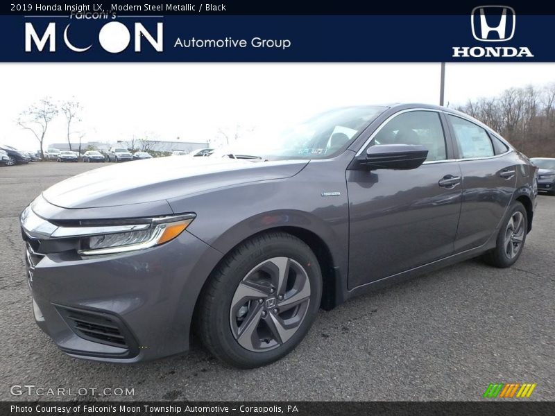 Modern Steel Metallic / Black 2019 Honda Insight LX