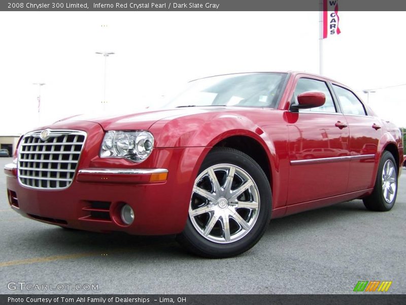 Inferno Red Crystal Pearl / Dark Slate Gray 2008 Chrysler 300 Limited