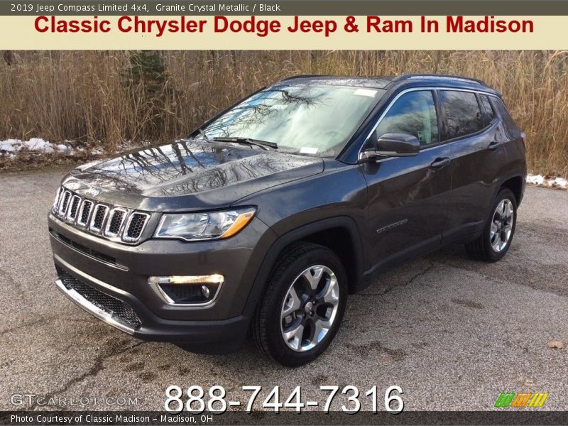 Granite Crystal Metallic / Black 2019 Jeep Compass Limited 4x4