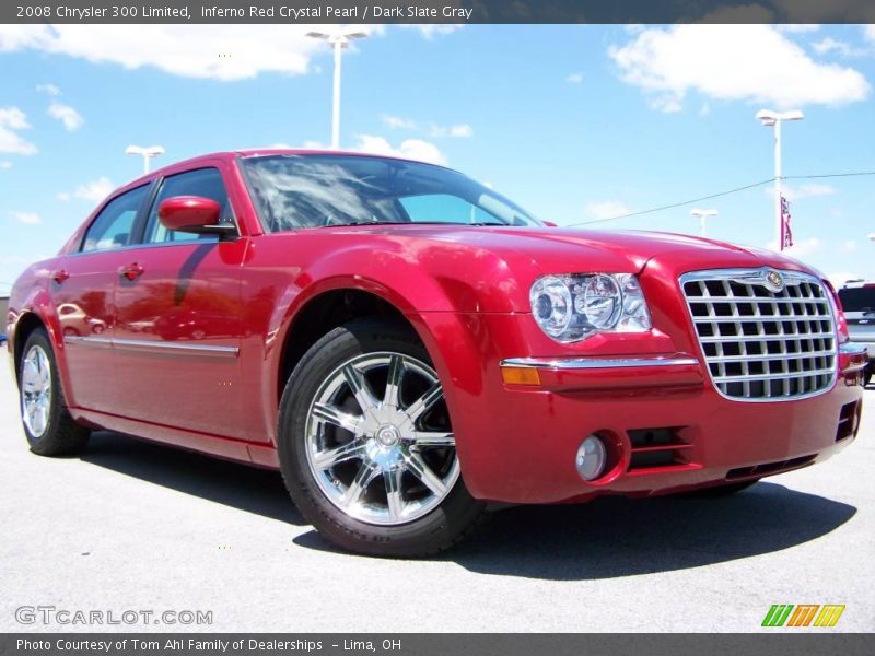 Inferno Red Crystal Pearl / Dark Slate Gray 2008 Chrysler 300 Limited