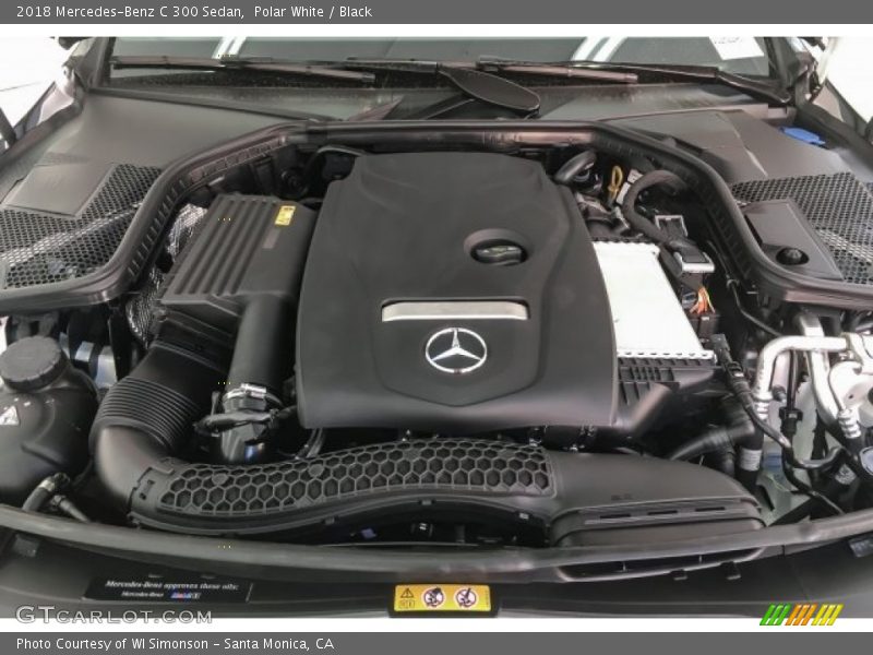 Polar White / Black 2018 Mercedes-Benz C 300 Sedan