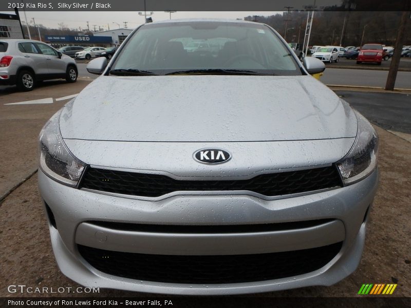 Silky Silver / Black 2019 Kia Rio S